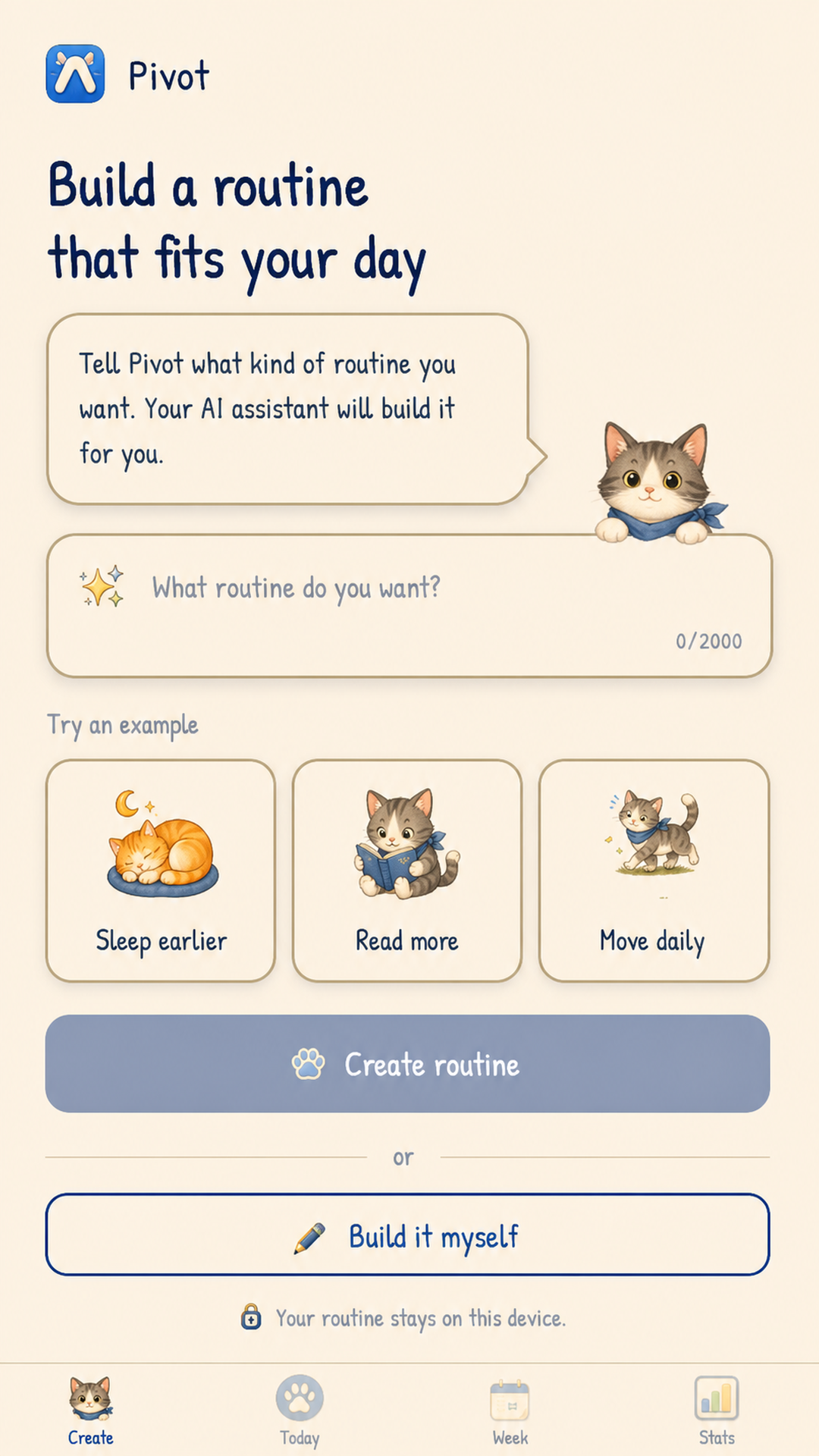 Create screen